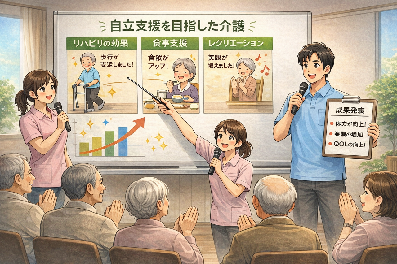 「できる」が増える介護へ　～自立を支援する介護の成果報告事例～
