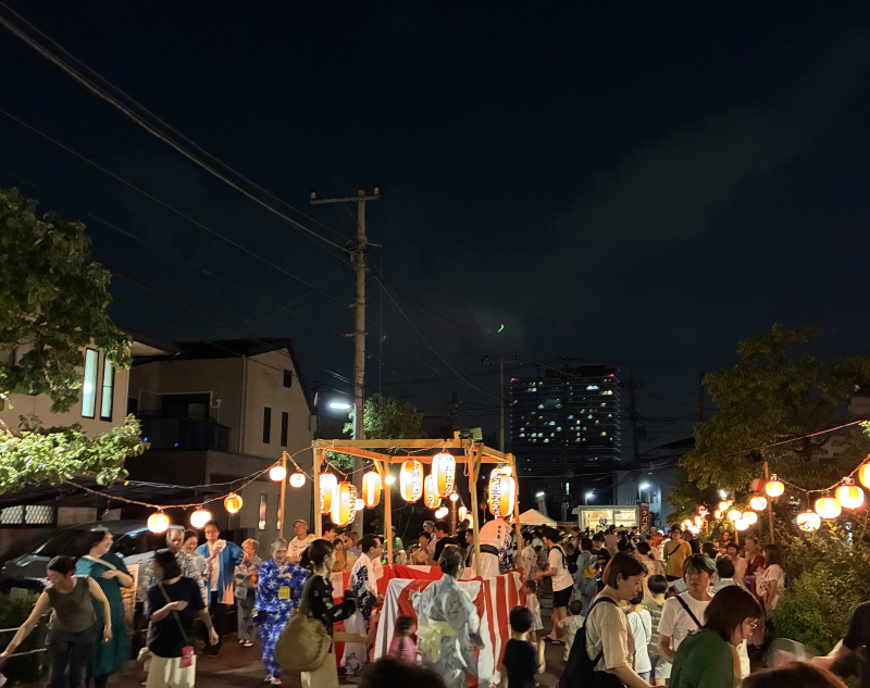 🎐地域の盆踊りに参加しました